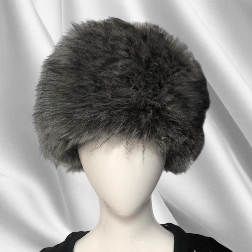 Vtg Rabbit Fur Hat